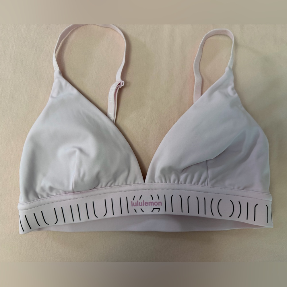 Lululemon Light Pink Triangle Sports Bra Women